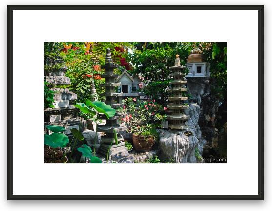 Thai gardens Framed Fine Art Print