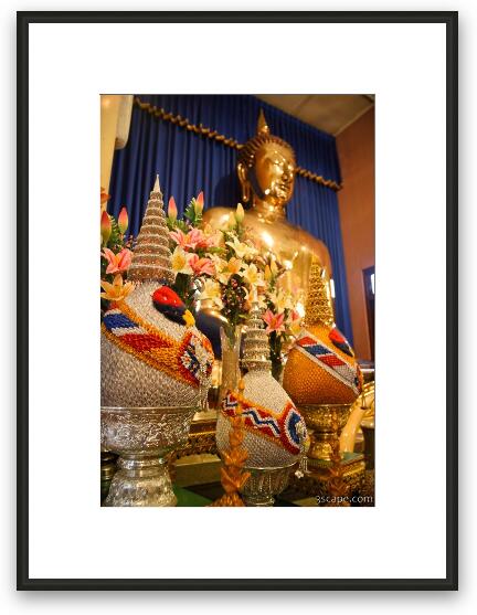 Wat Traimit - the worlds largest solid gold Buddha image Framed Fine Art Print