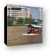 Water taxi on Chao Phraya Canvas Print