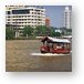 Water taxi on Chao Phraya Metal Print