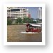Water taxi on Chao Phraya Art Print
