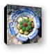China plates used in decorating Wat Arun Canvas Print