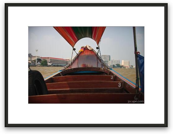 Longboat ride Framed Fine Art Print