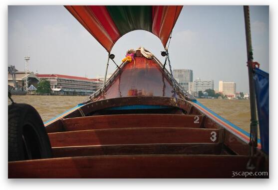 Longboat ride Fine Art Metal Print