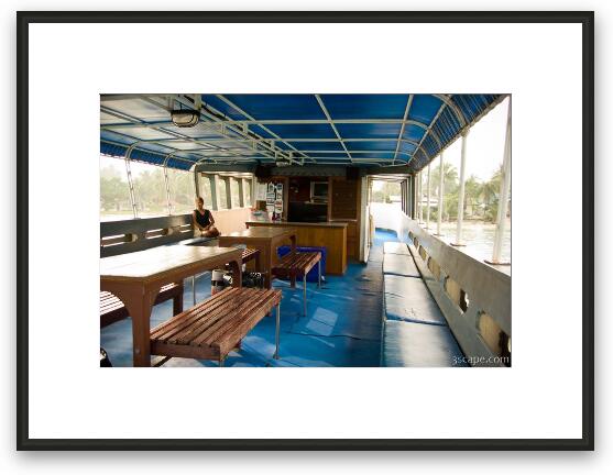 Aboard the MV Waverunner Framed Fine Art Print
