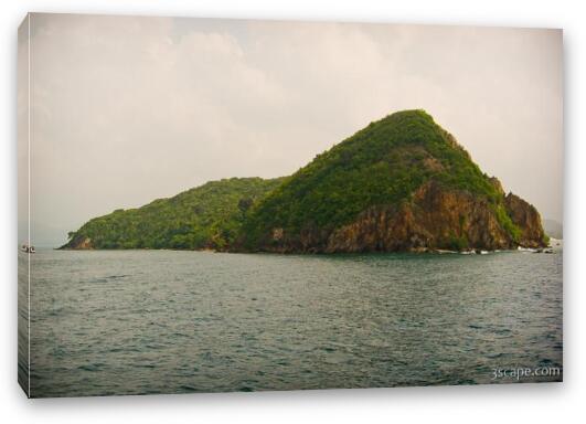 One of many small islands in the Koh Samui archipelago Fine Art Canvas Print