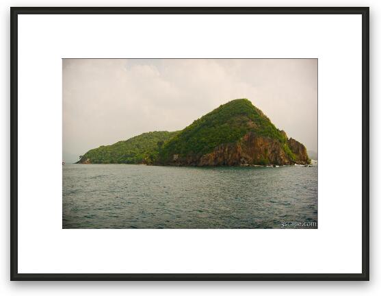 One of many small islands in the Koh Samui archipelago Framed Fine Art Print