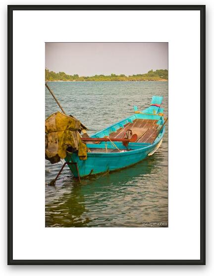 Small fisherman's boat Framed Fine Art Print