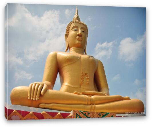 The Biggest Buddha Fine Art Canvas Print