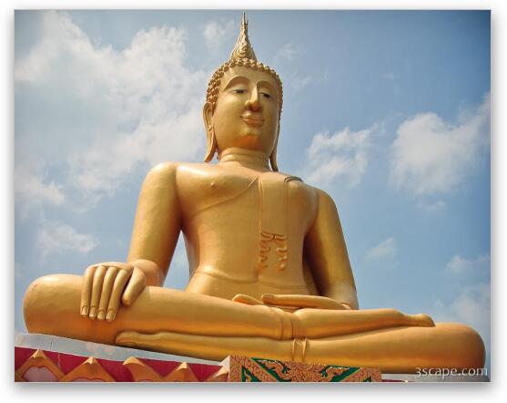 The Biggest Buddha Fine Art Metal Print