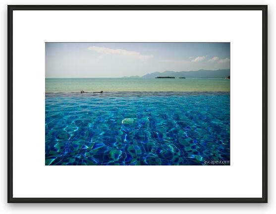 Infinity pool at Baan Haad Ngam Framed Fine Art Print