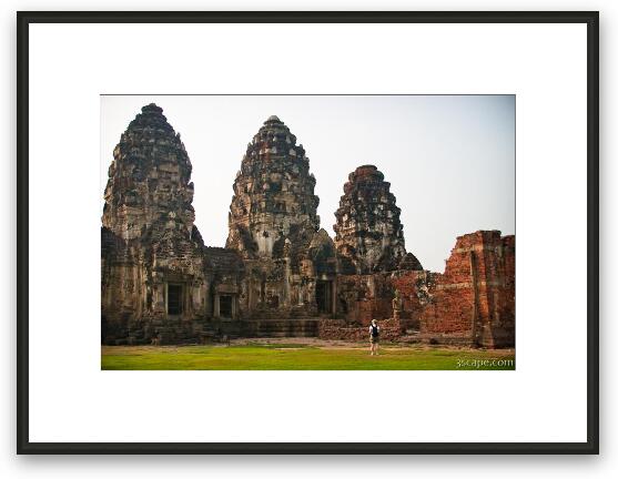 Phra Prang Sam Yot Framed Fine Art Print