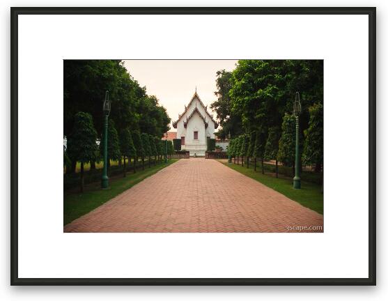 Buildings at Narai Ratchaniwet Palace Framed Fine Art Print