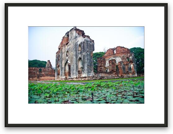 Temple within Narai Ratchaniwet Palace Framed Fine Art Print