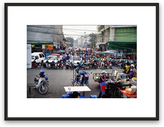 Lop Buri street market Framed Fine Art Print