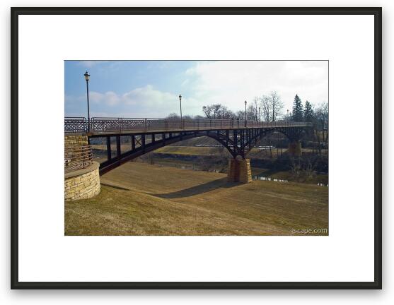 Grant Park walkway bridge Framed Fine Art Print