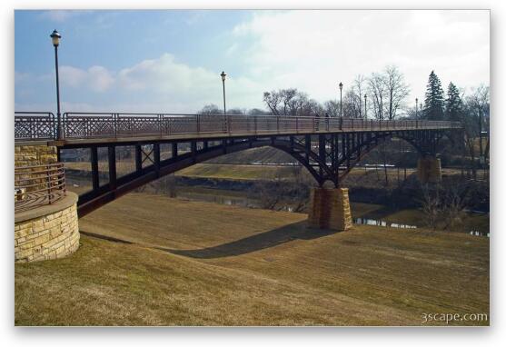 Grant Park walkway bridge Fine Art Metal Print