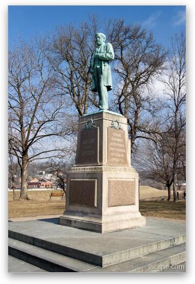 Ulysses S. Grant statue Fine Art Metal Print