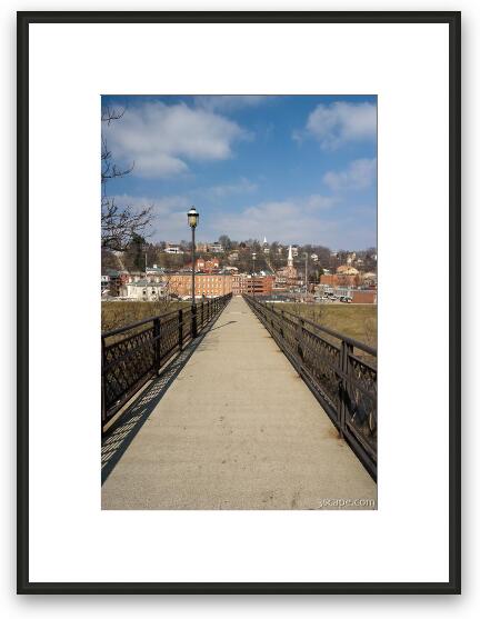 Grant Park walkway bridge Framed Fine Art Print
