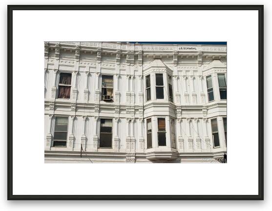 J.C. Schmohl building on historic Main Street Framed Fine Art Print