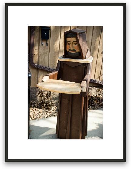 Monk tray holder Framed Fine Art Print