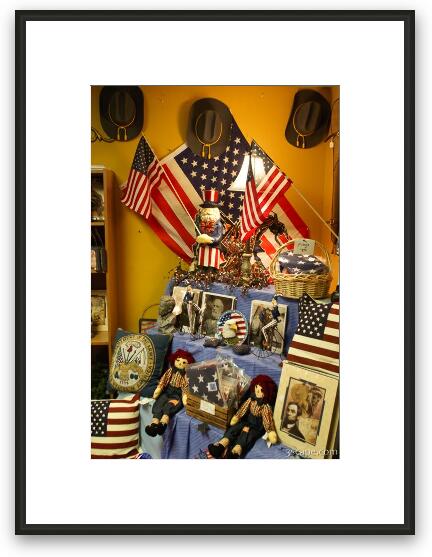 Old American memoribilia Framed Fine Art Print