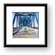Old Savanna Sabula Bridge over Mississippi River Framed Print