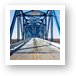 Old Savanna Sabula Bridge over Mississippi River Art Print