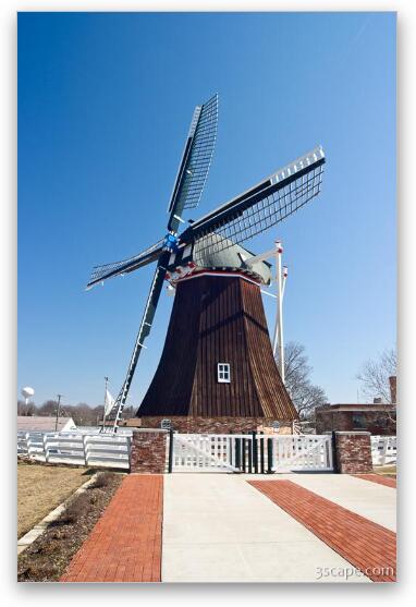 Dutch Windmill, De Immigrant - Fulton, IL Fine Art Print