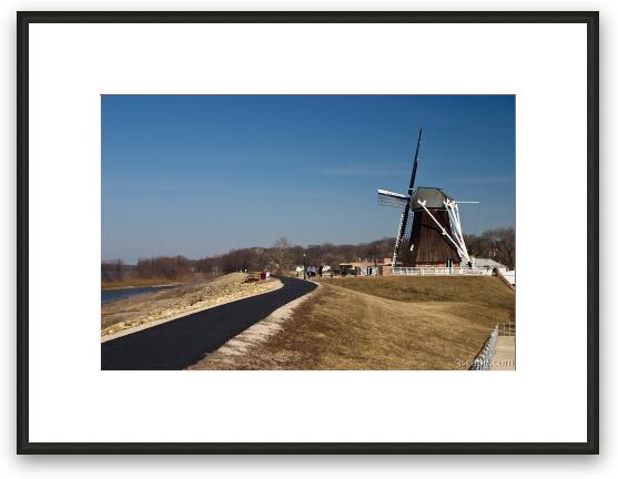 Dutch Windmill, De Immigrant - Fulton, IL Framed Fine Art Print