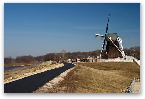 Dutch Windmill, De Immigrant - Fulton, IL Fine Art Metal Print