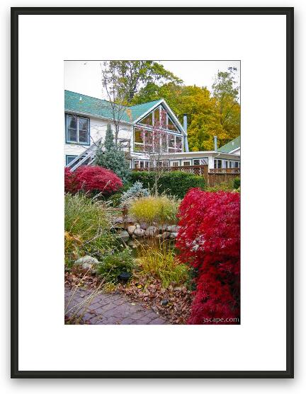 Rosemont Inn Resort - courtyard Framed Fine Art Print