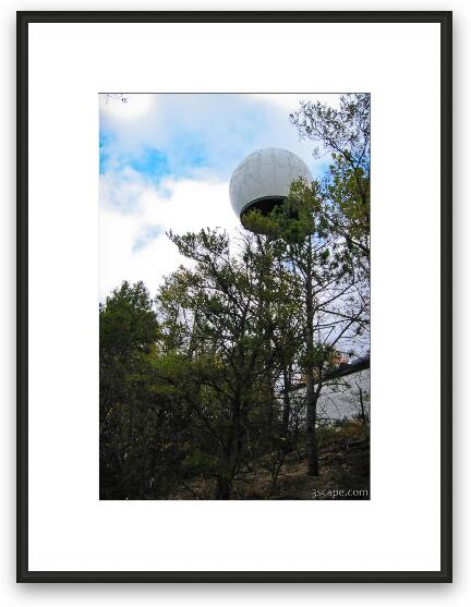 Mount Baldhead radar tower Framed Fine Art Print