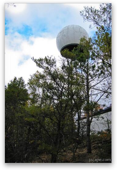 Mount Baldhead radar tower Fine Art Metal Print