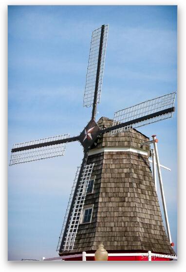 Dutch Windmill Fine Art Metal Print