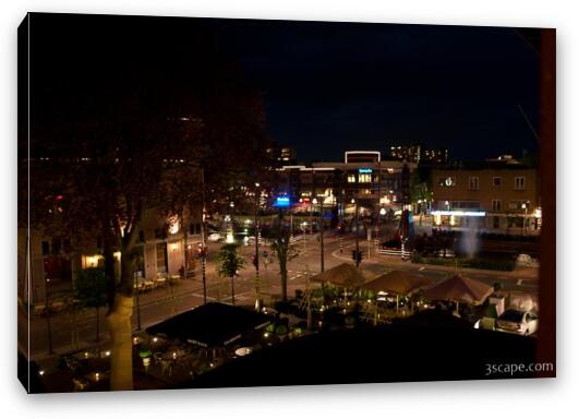 View of downtown Helmond from our hotel room Fine Art Canvas Print
