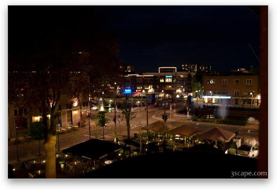 View of downtown Helmond from our hotel room Fine Art Metal Print