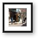 Street performers with a musical trailer Framed Print