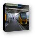 Intercity train pulling into Amsterdam Central station Canvas Print