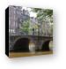 One of many canal bridges around the city Canvas Print
