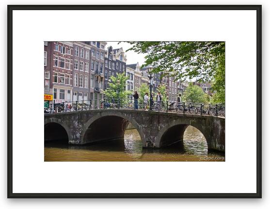 One of many canal bridges around the city Framed Fine Art Print