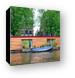 House boat on the canal Canvas Print