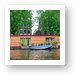 House boat on the canal Art Print