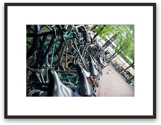 Bicycles everywhere Framed Fine Art Print