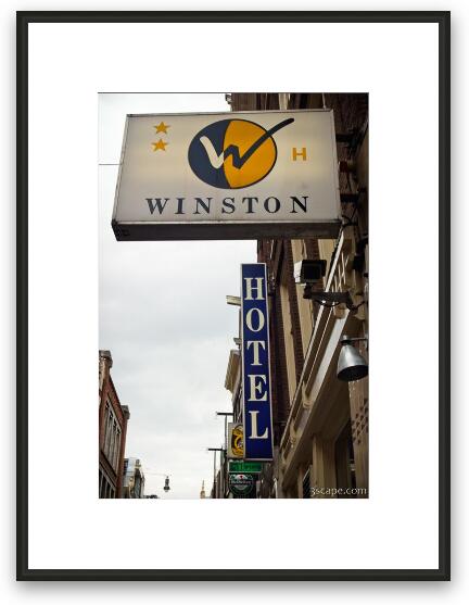 The Winston Hotel Framed Fine Art Print