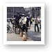 Horse and carriage at Dam Square Art Print