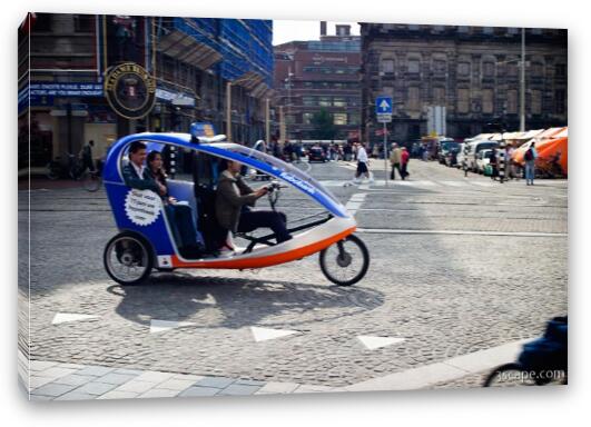Bicycle taxi Fine Art Canvas Print