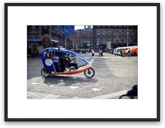 Bicycle taxi Framed Fine Art Print