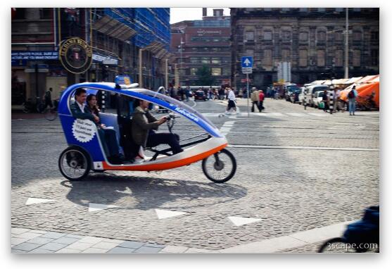 Bicycle taxi Fine Art Print