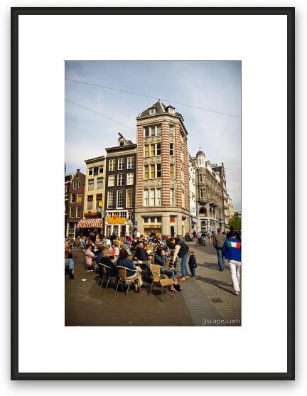 Outdoor cafes Framed Fine Art Print